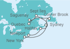 Itinerario del Crucero Canadá - Cunard