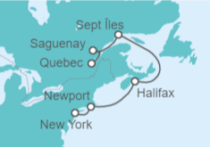 Itinerario del Crucero Canadá - Cunard