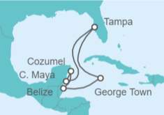 Itinerario del Crucero Islas Caimán, Belice, México - Royal Caribbean