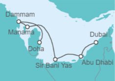 Itinerario del Crucero Emiratos Arabes - Norwegian Cruise Line
