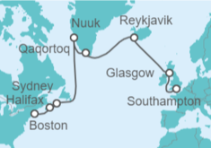 Itinerario del Crucero Islandia, Groenlandia, Canadá - Royal Caribbean