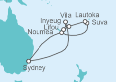Itinerario del Crucero Nueva Caledonia, Fiji, Vanuatu - Celebrity Cruises