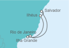 Itinerario del Crucero Brasil - MSC Cruceros