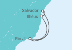 Itinerario del Crucero Brasil - MSC Cruceros