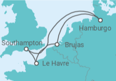Itinerario del Crucero Francia, Reino Unido, Alemania - MSC Cruceros