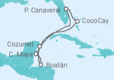 Itinerario del Crucero México, Honduras - Royal Caribbean