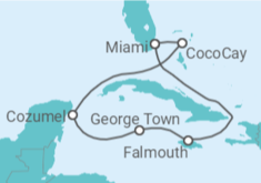 Itinerario del Crucero México, Islas Caimán, Jamaica - Celebrity Cruises