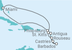 Itinerario del Crucero Saint Maarten, Antigua Y Barbuda, Santa Lucía, Barbados - Celebrity Cruises