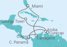 Itinerario del Crucero Colombia, Panamá, Aruba, Curaçao, Islas Caimán - Celebrity Cruises