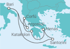 Itinerario del Crucero Grecia TI - MSC Cruceros