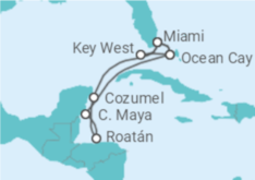 Itinerario del Crucero México, Honduras, USA TI - MSC Cruceros