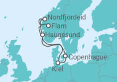 Itinerario del Crucero Noruega, Alemania TI - MSC Cruceros