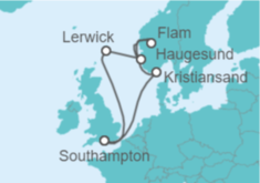 Itinerario del Crucero Reino Unido, Noruega TI - MSC Cruceros