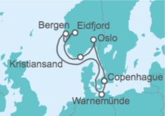 Itinerario del Crucero Alemania, Noruega TI - MSC Cruceros