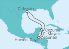 Itinerario del Crucero México, Honduras - Norwegian Cruise Line