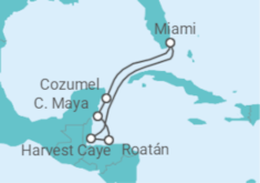 Itinerario del Crucero Honduras, México - Norwegian Cruise Line
