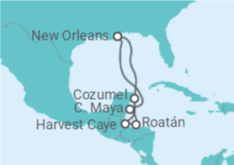 Itinerario del Crucero México, Honduras - Norwegian Cruise Line