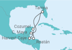 Itinerario del Crucero México, Honduras - Norwegian Cruise Line