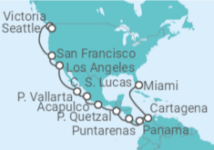 Itinerario del Crucero desde Miami (Florida) a Seattle, EE.UU - Norwegian Cruise Line