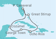 Itinerario del Crucero Jamaica, Islas Caimán, México - Norwegian Cruise Line