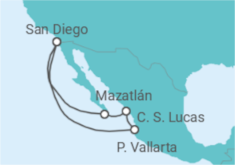 Itinerario del Crucero México - Norwegian Cruise Line