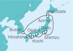 Itinerario del Crucero Japón, Corea Del Sur - Celebrity Cruises