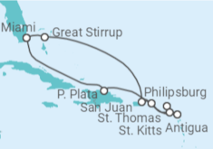 Itinerario del Crucero Islas Vírgenes - Eeuu, Antigua Y Barbuda, Saint Maarten, Puerto Rico - Norwegian Cruise Line