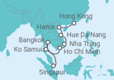 Itinerario del Crucero Tailandia, Vietnam - Celebrity Cruises