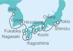 Itinerario del Crucero desde Tokio a Incheon (Seúl, Corea del Sur) - Celebrity Cruises