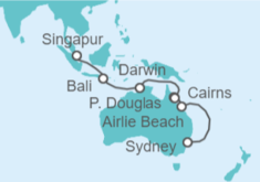 Itinerario del Crucero Australia - Celebrity Cruises