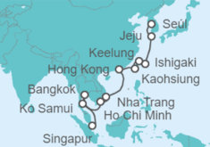 Itinerario del Crucero desde Incheon (Seúl, Corea del Sur) a Singapur - Norwegian Cruise Line