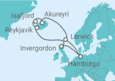 Itinerario del Crucero Reino Unido, Islandia - MSC Cruceros