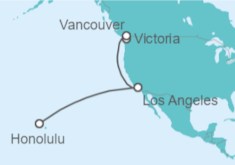 Itinerario del Crucero Alaska - Princess Cruises