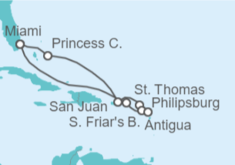 Itinerario del Crucero Puerto Rico, Saint Maarten, Antigua Y Barbuda, Islas Vírgenes - Eeuu - Princess Cruises