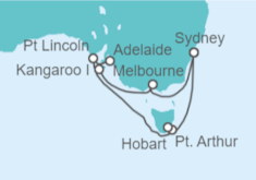 Itinerario del Crucero Australia - Princess Cruises