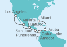 Itinerario del Crucero Aruba, Panamá, Costa Rica, México - Princess Cruises