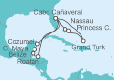 Itinerario del Crucero México, Belice, Honduras, USA, Bahamas - Princess Cruises