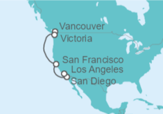 Itinerario del Crucero Canadá, USA - Princess Cruises