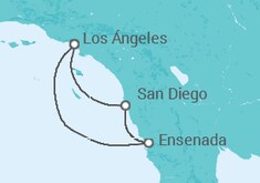 Itinerario del Crucero USA, México - Princess Cruises