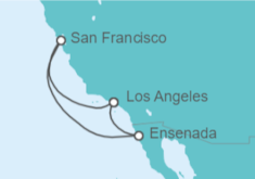 Itinerario del Crucero USA, México - Princess Cruises