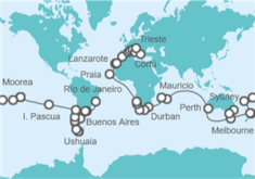 Itinerario del Crucero Vuelta al mundo - Costa Cruceros