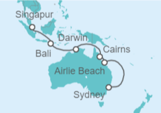 Itinerario del Crucero Australia - Celebrity Cruises