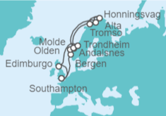 Itinerario del Crucero Noruega - Princess Cruises