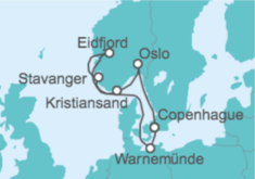 Itinerario del Crucero Alemania, Noruega TI - MSC Cruceros