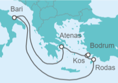 Itinerario del Crucero Grecia, Turquía - MSC Cruceros