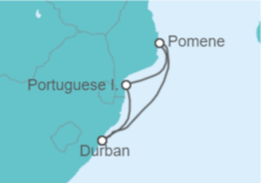 Itinerario del Crucero Sudáfrica - MSC Cruceros