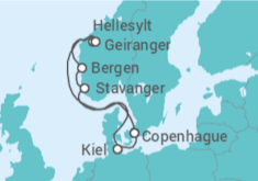 Itinerario del Crucero Noruega, Alemania - Costa Cruceros