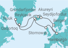 Itinerario del Crucero Islandia, Groenlandia, Noruega - Costa Cruceros