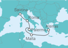 Itinerario del Crucero Malta, Italia - Costa Cruceros