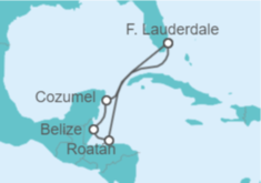 Itinerario del Crucero México, Belice, Honduras - Princess Cruises